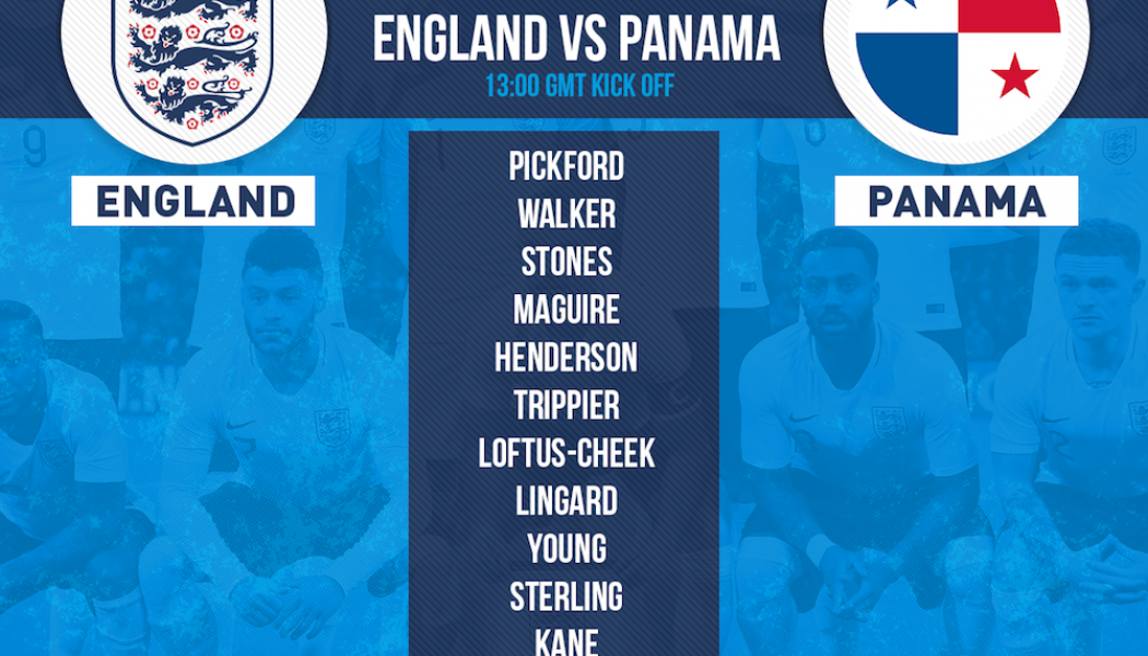 England team v Panama World Cup 2018