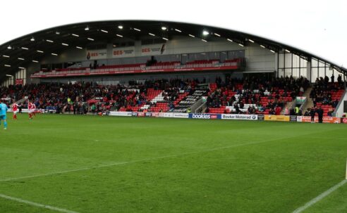 Highbury Stadium, home of Fleetwood Town, where Arsenal suffered a historic Carabao Cup defeat.