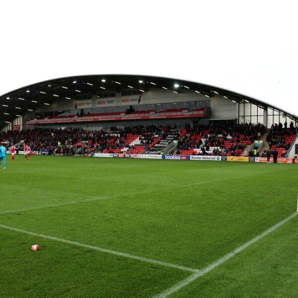 Highbury Stadium, home of Fleetwood Town, where Arsenal suffered a historic Carabao Cup defeat.